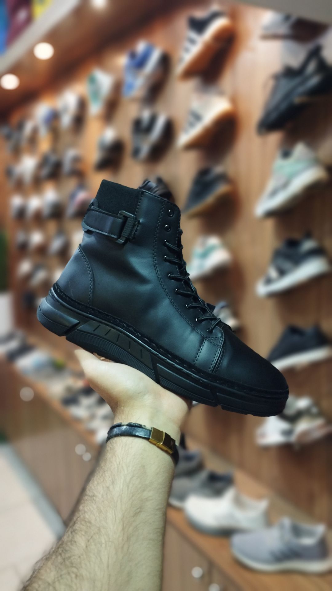 نیم بوت مردانه مدل چرم